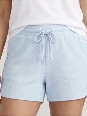 WEST LOOP Drawstring Waist Tag Free Lounge Shorts, Women’s L/XL, Icy Blue